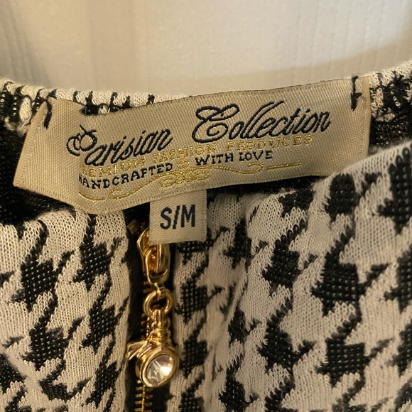 Parisian Collection Dress Black and White with Elastic/Stretchy waist - Picture 4 of 4